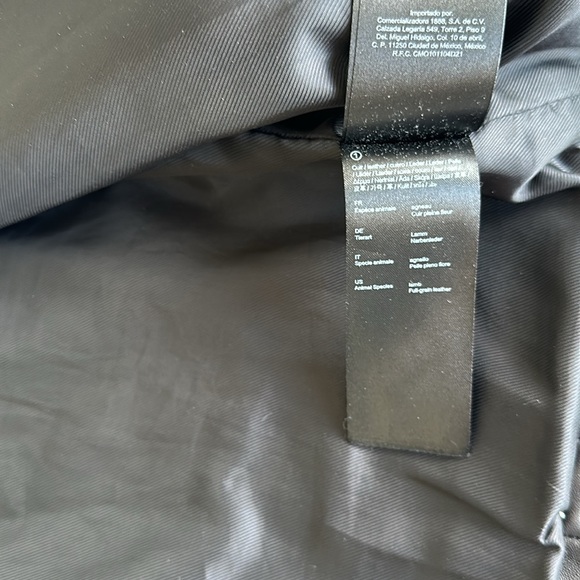 Maje Leather Biker Jacket Black Size 36 - Picture 11 of 13